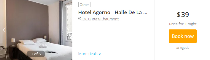 Hotel Agorno Halle De La Villette