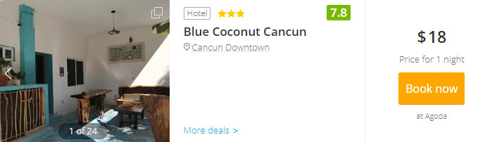 Blue Coconut Cancun 1