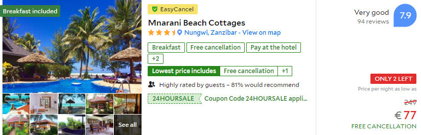 Mnarani Beach Cottages